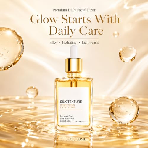 Silk Body Oil for Women,Perfume Oil Firming & Facial Serum – - Product Imagery