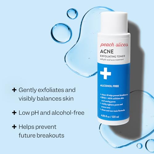 Peach Slices - Acne Exfoliating Toner (4.05 oz) - 2% Salicylic... - Product Imagery