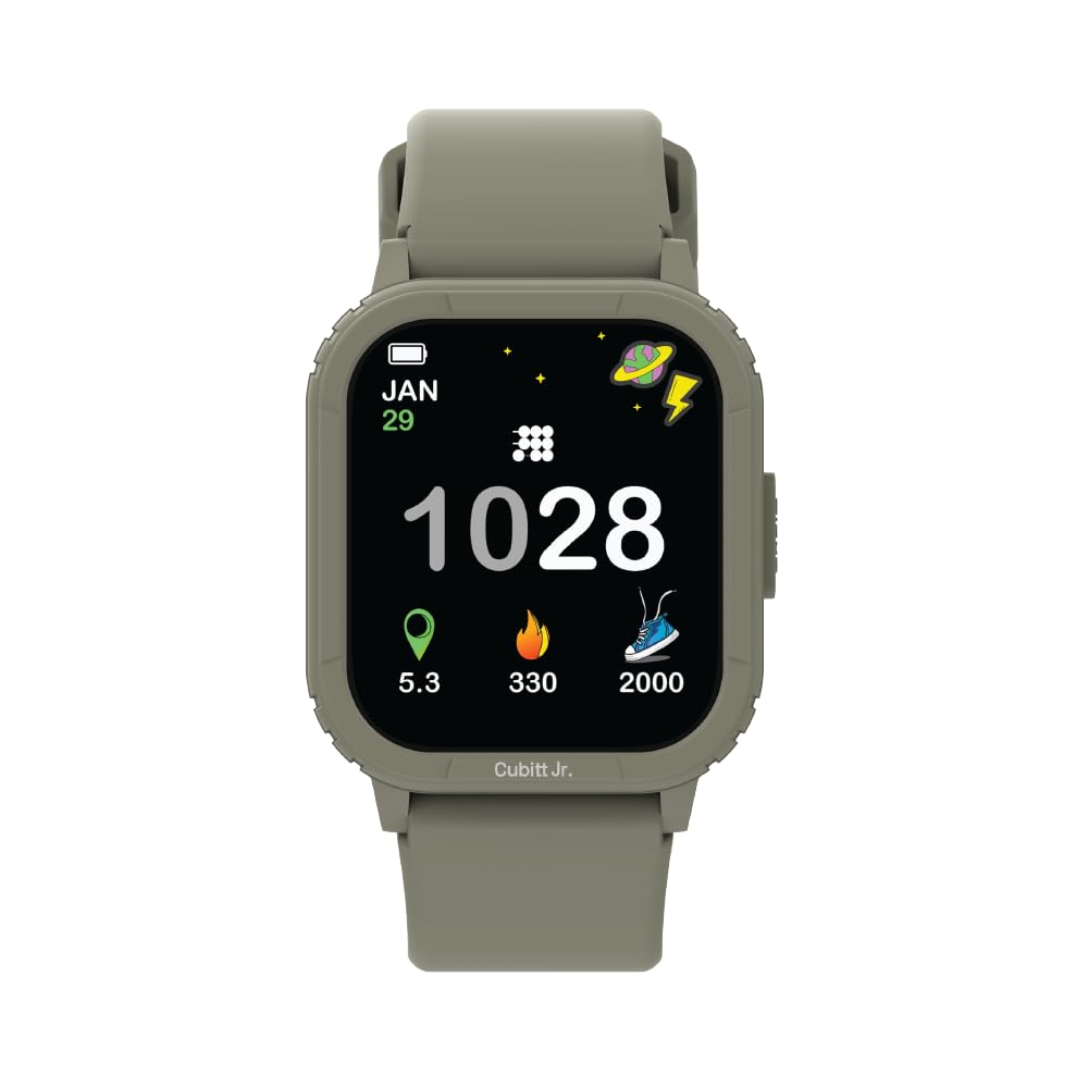 Cubitt Jr. Smartwatch Fitness Tracker, 1.75" AMOLED – Forest - Product Imagery