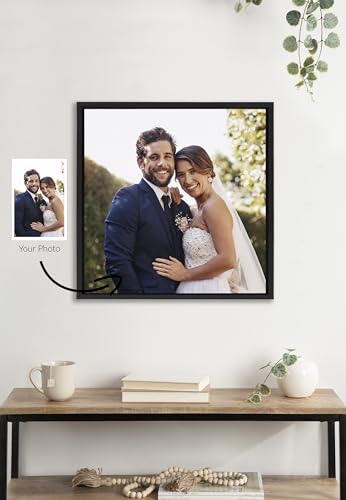 Kate and Laurel Custom Printed Framed Canvas Wall Art, 22x22 - Product Imagery