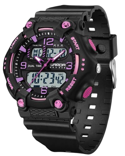 Gosasa Fashion Men's Women's Digital Analog Sports Watch Dual - Product Imagery