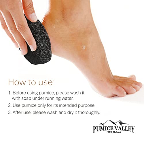 Pumice Stone for Feet - Natural Foot Scrubber for Dead Skin - Product Imagery