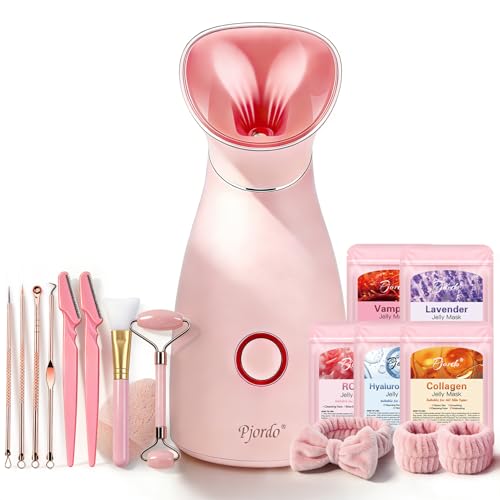 Facial Steamer Spa Kit, 12 Skin Care Tools & 5 Jelly Mask - Product Imagery