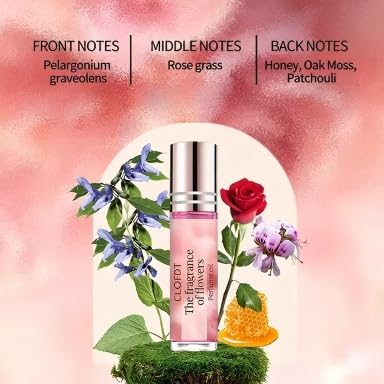 10ML Roll On Rose Perfumes Oil for Women - Product Imagery