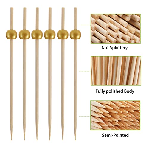 200 Pcs Cocktail Picks, Fancy Toothpicks for Appetizers, Mini - Product Imagery