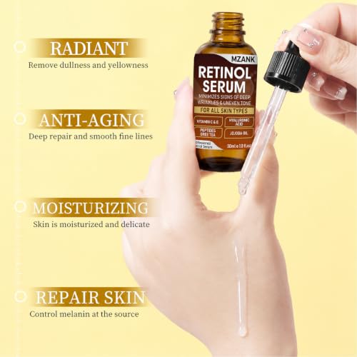 3 Pack Face Serum Skin Care Set-Includes Vitamin C, Hyaluronic - Product Imagery