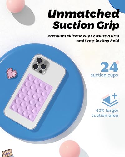 amBand ASMR Stuff Silicone Suction Phone Mount, Stable - Product Imagery