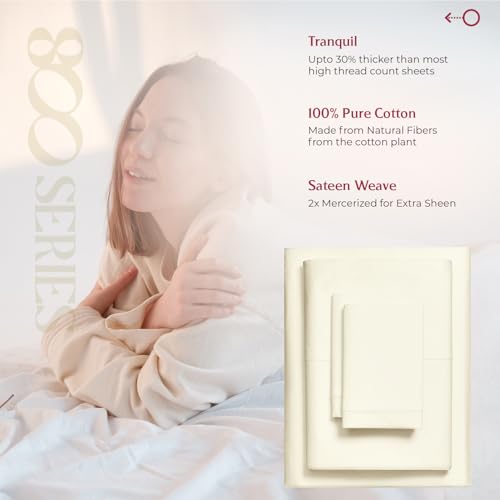 Mayfair Linen 100% Egyptian Cotton Sheets Full Size - Luxury 800 - Product Imagery