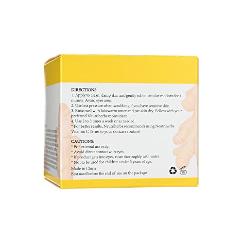 NEUTRIHERBS Turmeric Face Scrub, Exfoliating Scrub Cream with - Product Imagery