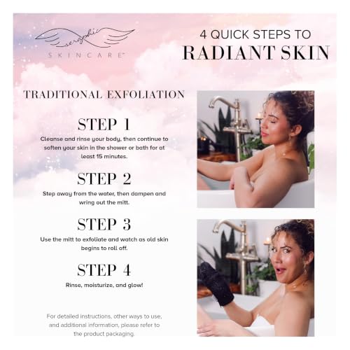 Original Premium Exfoliating Gloves for Body 2pc - Body Scrubber - Product Imagery