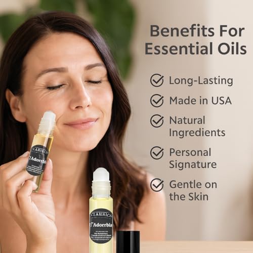 10ml Roll-On Glass Bottle J’Adoreble Fragrance Body Oil - Product Imagery