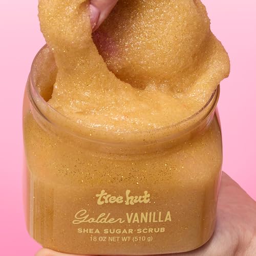 Tree Hut Body Scrub, Golden Vanilla, 18 Oz - Product Imagery