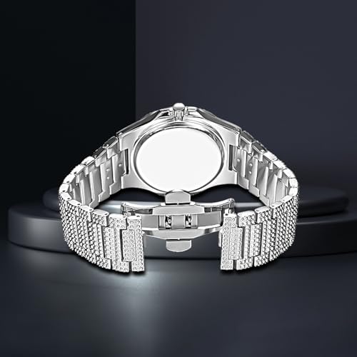 FANMIS Unisex Luxury Crystal Diamond Watches Silver Gold Fashion - Product Imagery
