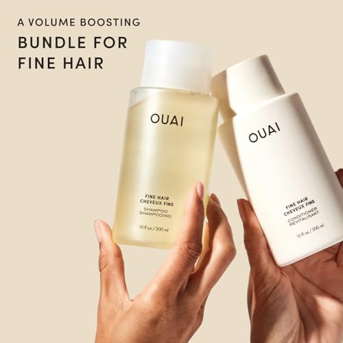 OUAI Fine Shampoo and Conditioner Set (10 Fl Oz) - Product Imagery