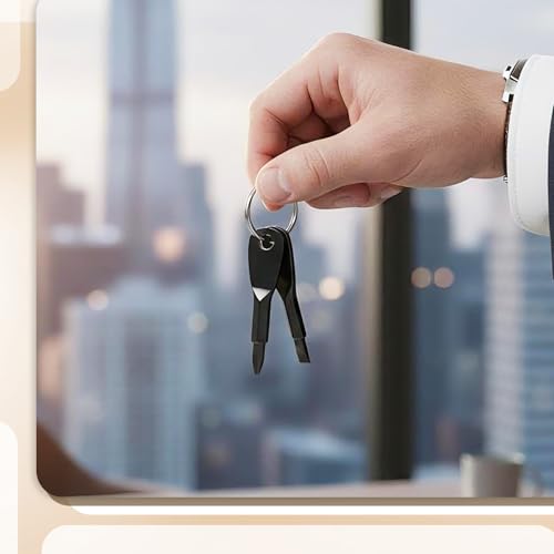 4-in-1 Keychain Screwdriver Set, Stocking Stuffers for Men - Product Imagery