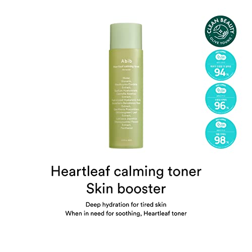 Abib Heartleaf Calming Toner Skin Booster 7.1 fl oz / 210ml I - Product Imagery