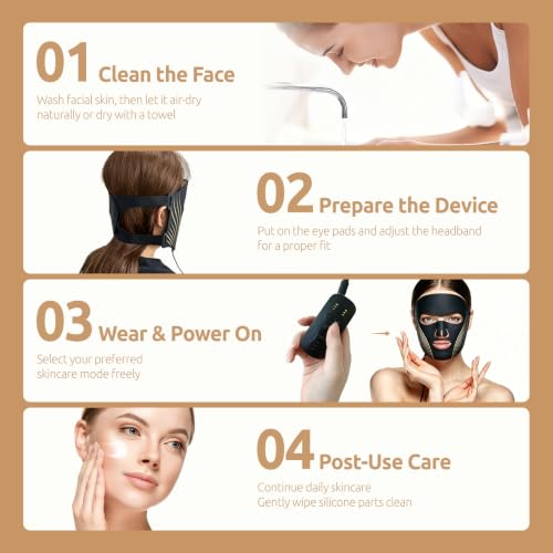 red Light Therapy for face,Ideal for Facial Wrinkles, Acne, and - Product Imagery