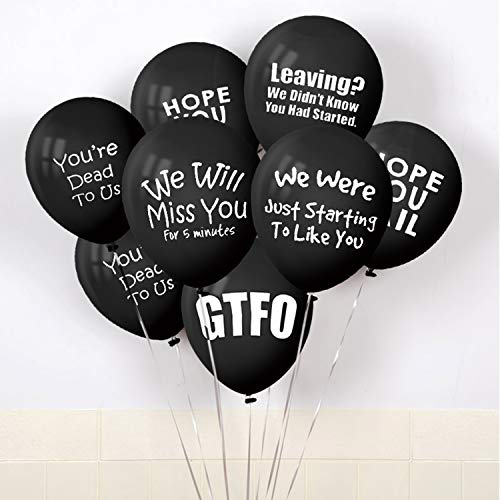 OIIKI 18Pack Party Decorations Balloon for Funny Coworker Going - Product Imagery