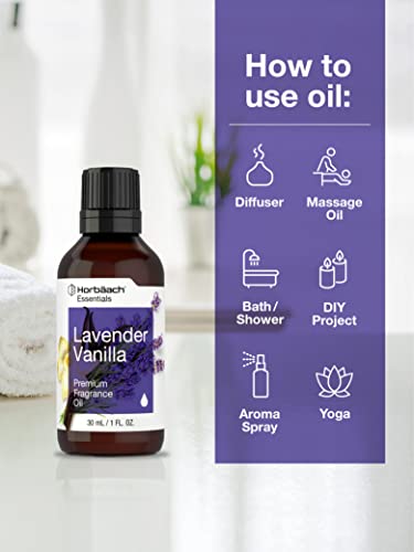 Horbäach Lavender Vanilla Fragrance Oil | 1 fl oz (30ml) | - Product Imagery