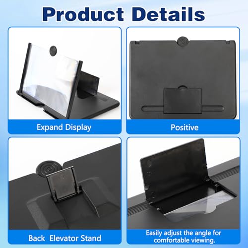 Screen Magnifier Version, 2026 New 3D HD Foldable Amplifier - Product Imagery