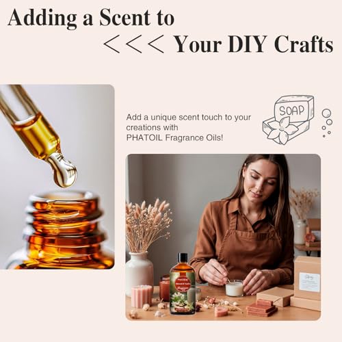 PHATOIL 3.38FL.OZ Almond Vanilla Fragrance Oils for - Product Imagery