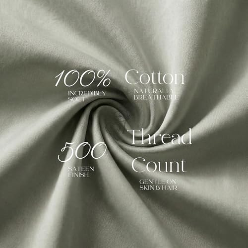 Beckham Hotel Collection Pillowcases Queen Size Set of 2, Cool - Product Imagery