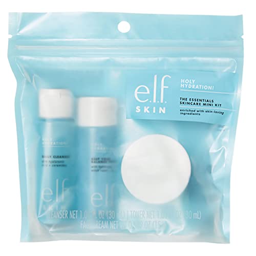 e.l.f. Skin Holy Hydration! The Essentials Mini Kit, Cleanser, - Product Imagery