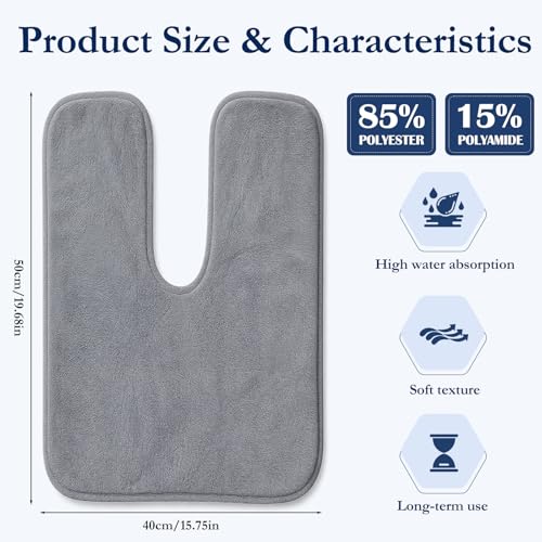JJUNW 12 PCS U-Shaped Facial Towels, Split Design Estheticians - Product Imagery