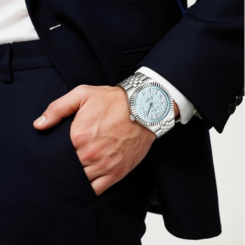 SAPPHERO Mens Watches Men’s Quartz Analog Watch Stainless Steel - Product Imagery