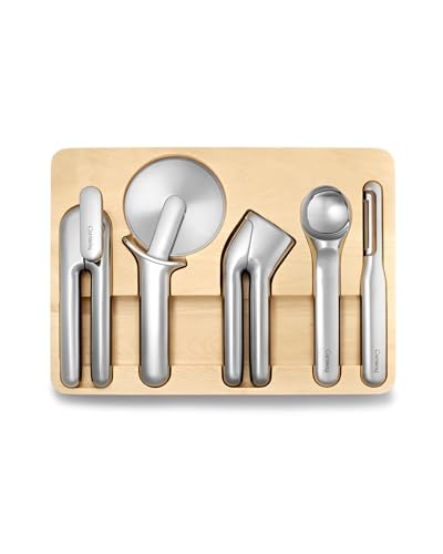Caraway 5-Piece Stainless Steel Kitchen Gadget Set - Product Imagery