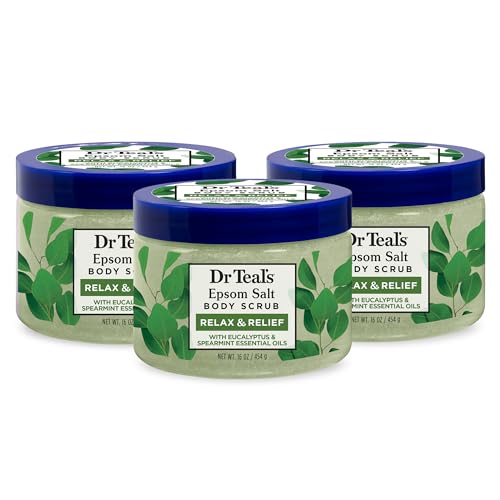 Dr Teal's Pure Epsom Salt Body Scrub, Relax & Relief with Eucalyptus & - Dr Teal's Official Product View 1