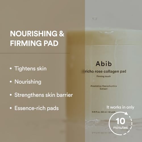 Abib Jericho Rose Non-animal Collagen Pad Firming Touch 60pads - Product Imagery