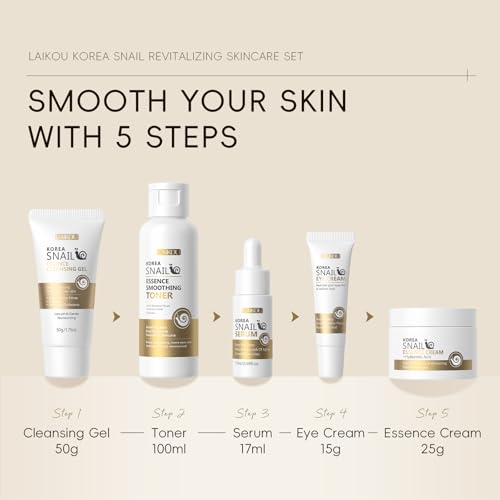 LAIKOU Korean Skin Care, Skin Care Set, Face Mask, Eye Mask, Lip - Product Imagery