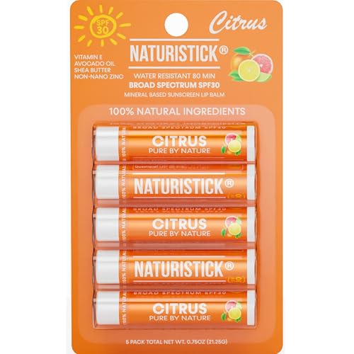 Naturistick UV Pro Mineral SPF 30 Lip Sunscreen 5 Pack - Naturistick Official Imagery - 1