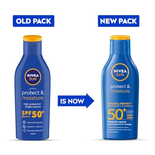Nivea Moisturizing Sun Lotion SPF 50 |4.2 fl oz - Product Imagery