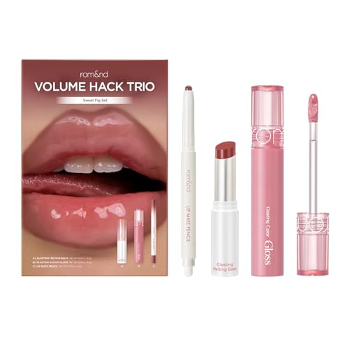 rom&nd Volume Hack Trio | 3 Step Plumping Lip Kit | Sweet Fig Set - Product Imagery