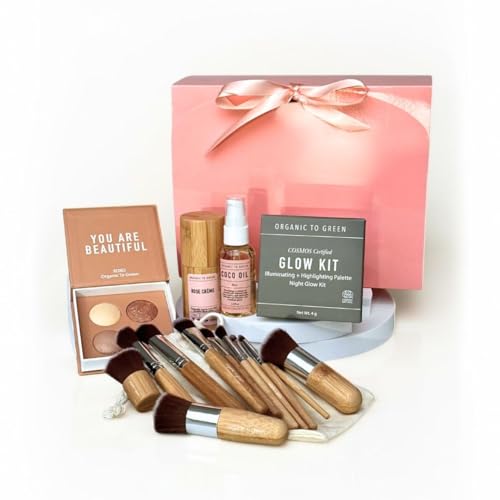 5 Piece Luxury Rose Makeup Gift Set for Women - Organic To Green Official Imagery - 1