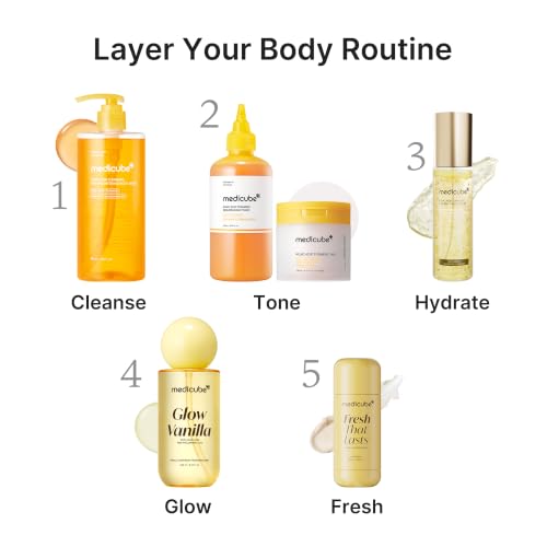 medicube Glow Vanilla Hair & Body Fragrance Mist, 8.45 fl.oz - Product Imagery