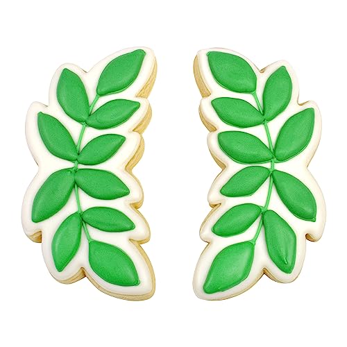 R&M Eucalyptus Leaf 4" Tinplated Cookie Cutter - Product Imagery