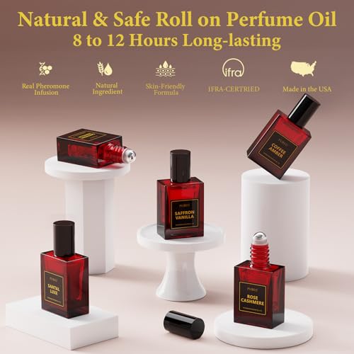 PUREU Pheromones Perfumes for Women, Saffron Vanilla Perfume - Product Imagery