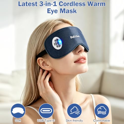 Eye Massager with Heat & Vibration, Reusable Gel Strip - Product Imagery