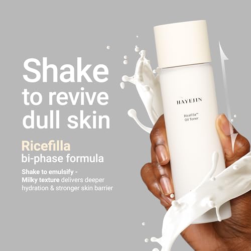 HAYEJIN RiceFila Oil Toner - Rice Bran Milky Face Toner Cream - Product Imagery