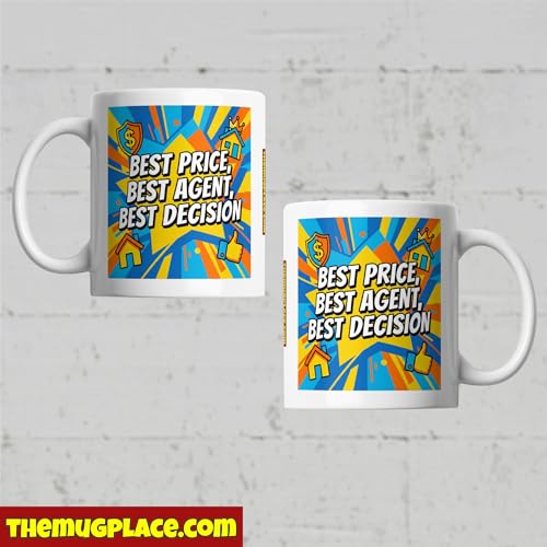 Estate Agent Coffee Mug - Sold On You Best Agent Ever With Star - Product Imagery