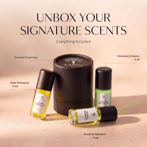 Eternal Women's Discovery Set 3 x 3ml Concentrated Perfume Oil - Product Imagery