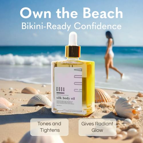 GODA Silk Body Oil Women - Firming Anti Aging Moisturizing - Product Imagery