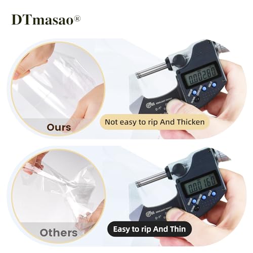 DTmasao 4x6 Inches 100 Pcs Clear Self Sealing Cellophane Bags - Product Imagery