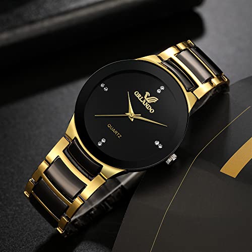 ADSBIAOYE Men and Women Wrist Watches Ultra Thin Minimalist - Product Imagery