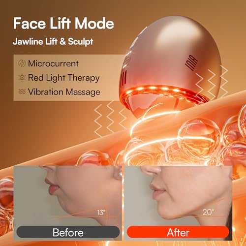 INIA 7-in-1 Red Light Therapy for Face and Neck Gua Sha Facial - Product Imagery