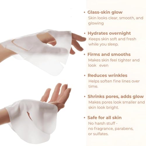 VELVET MUSE Collagen Face Mask – Korean Glass Skin Overnight - Product Imagery