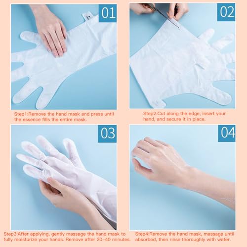3 Pairs Moisturizing Hand Mask with Avocado and Shea Butter Oil - Product Imagery